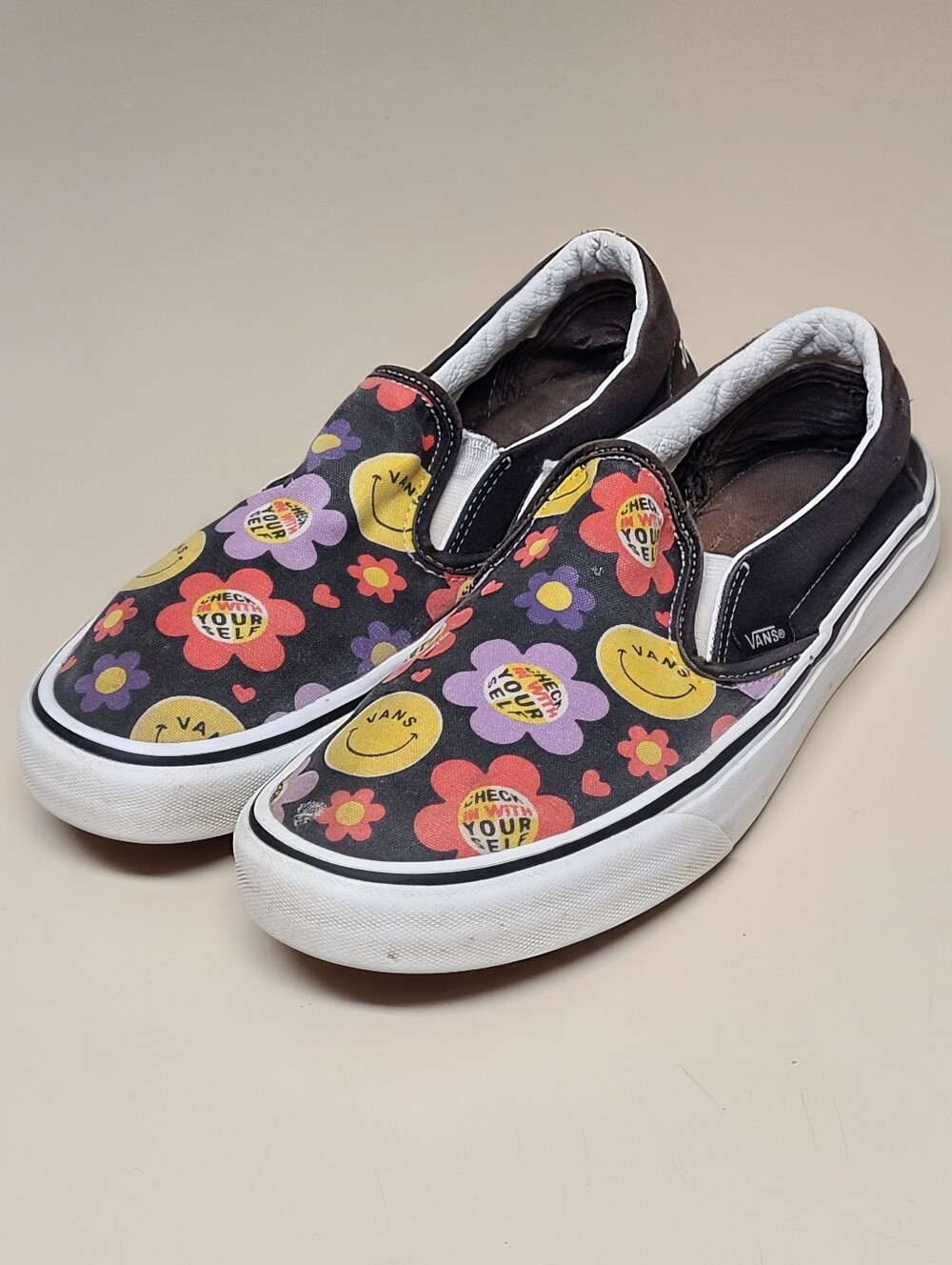 Vans Radically Awesome Classic slip on skateboard sneakers size 10